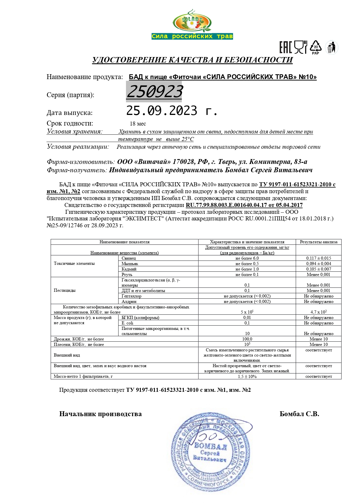 Паспорт №092023